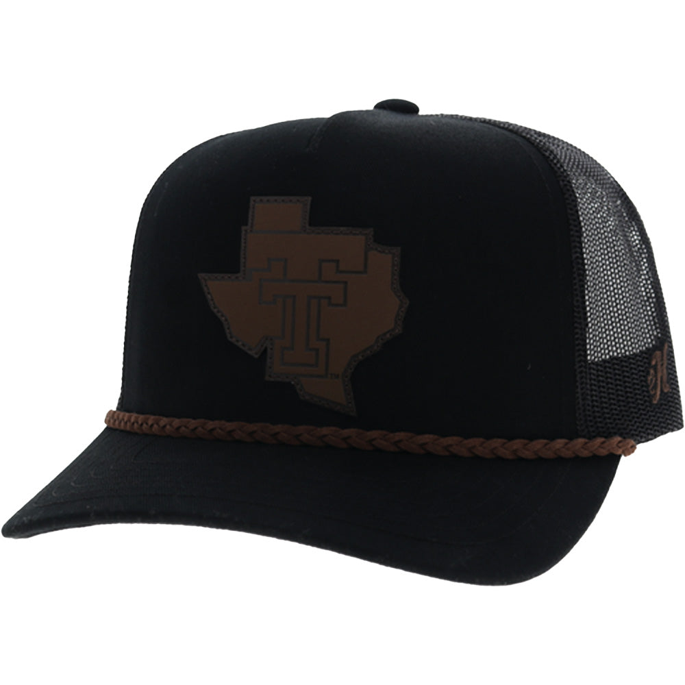 Texas Tech 5-Panel Trucker Snapback Hat Black