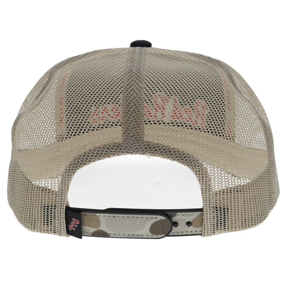 Texas Tech 5-Panel Trucker Snapback Hat Black/ Camo