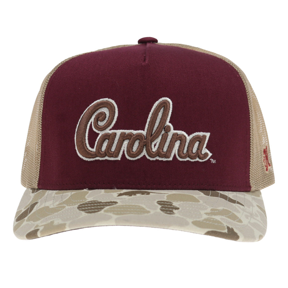 University of South Carolina 5-Panel Trucker Snapback Red/Camo