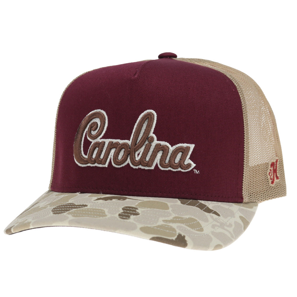 University of South Carolina 5-Panel Trucker Snapback Red/Camo