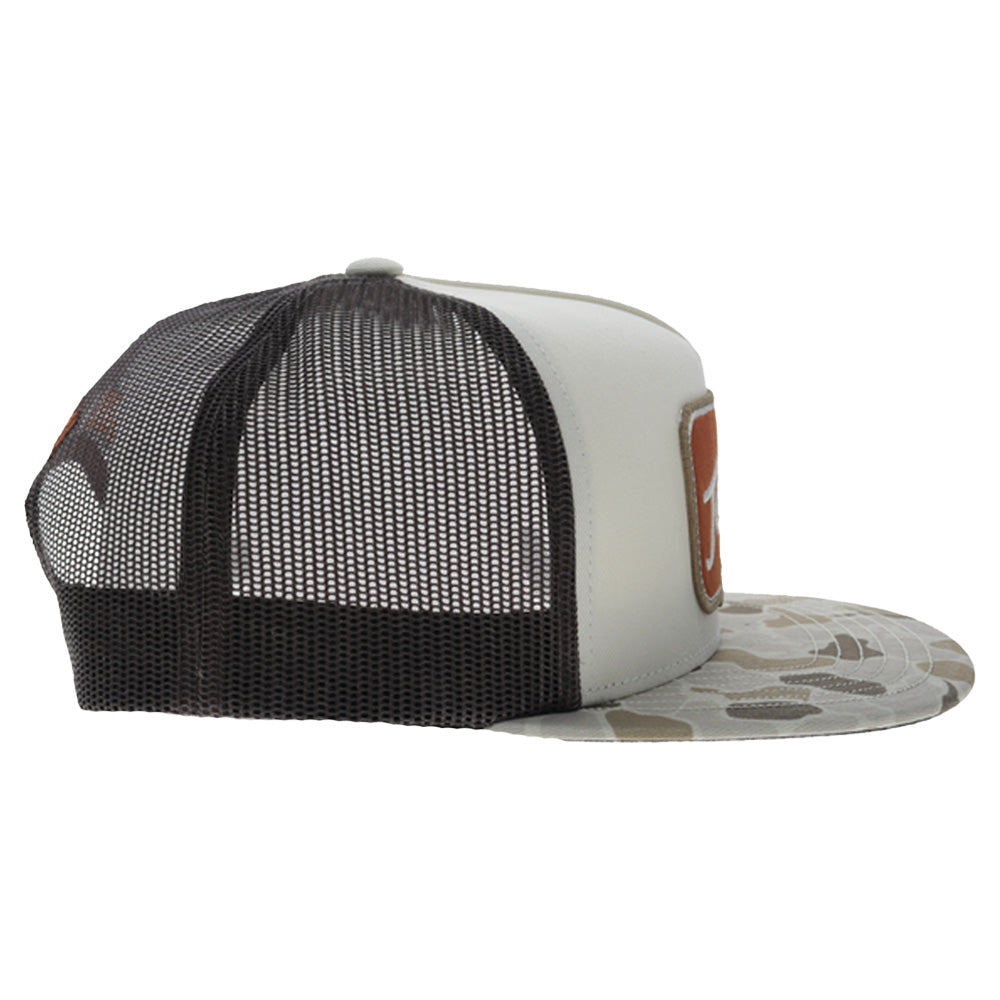 University Of Texas 5-Panel Trucker Snapback Hat Cream/Camo