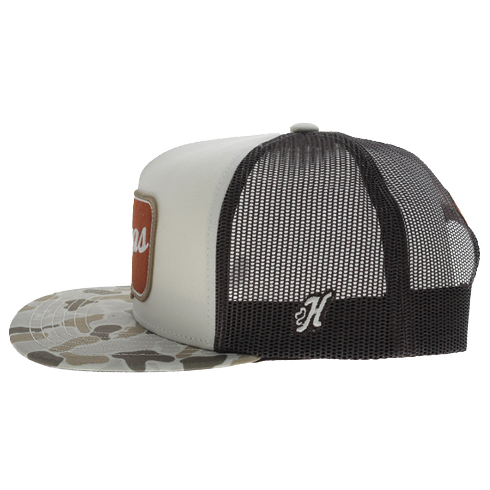 University Of Texas 5-Panel Trucker Snapback Hat Cream/Camo