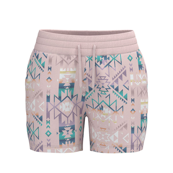 "Oasis" Shorts Pink/ Aztec Pattern