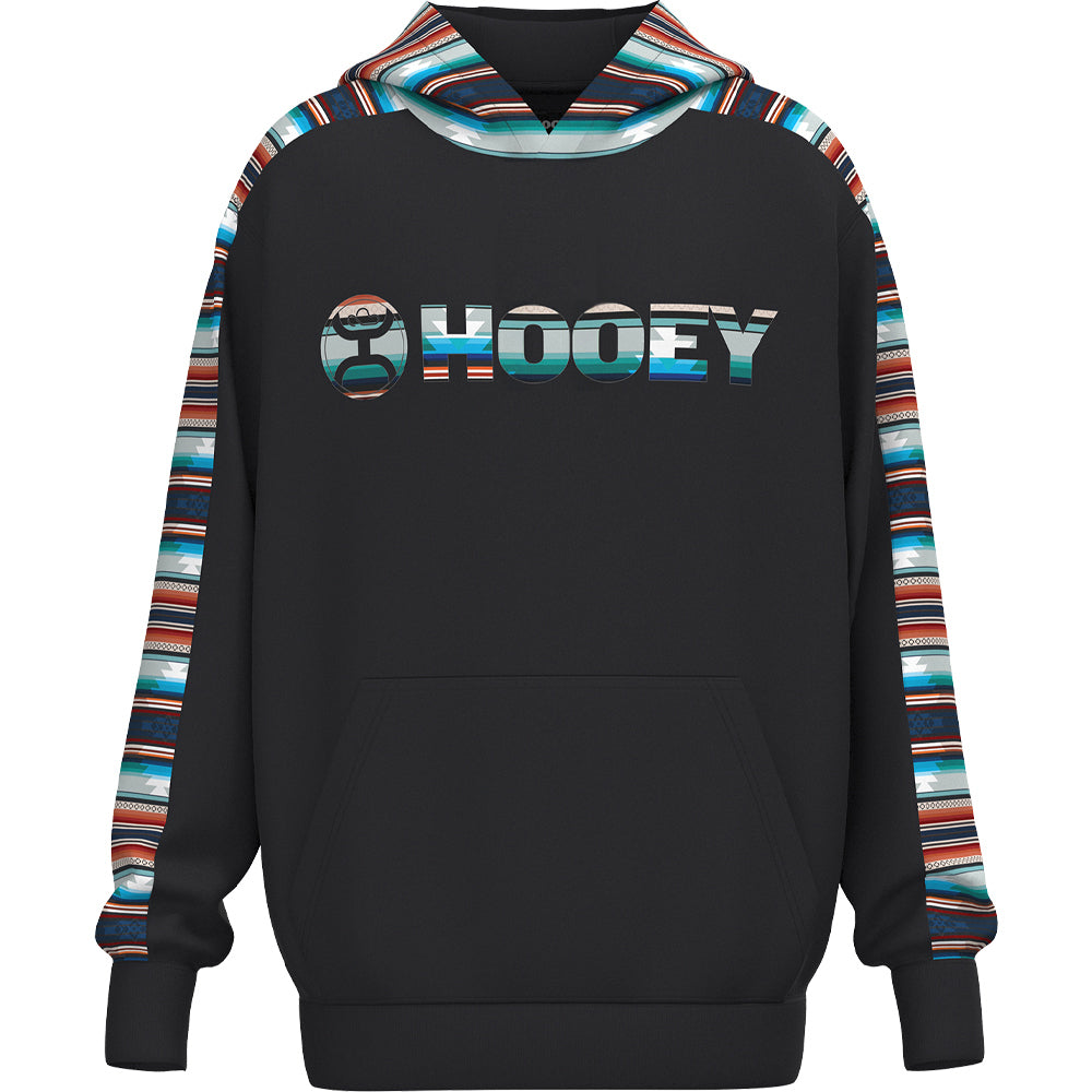 Youth Canyon Hoody Black w/ Multi-Color Stripes