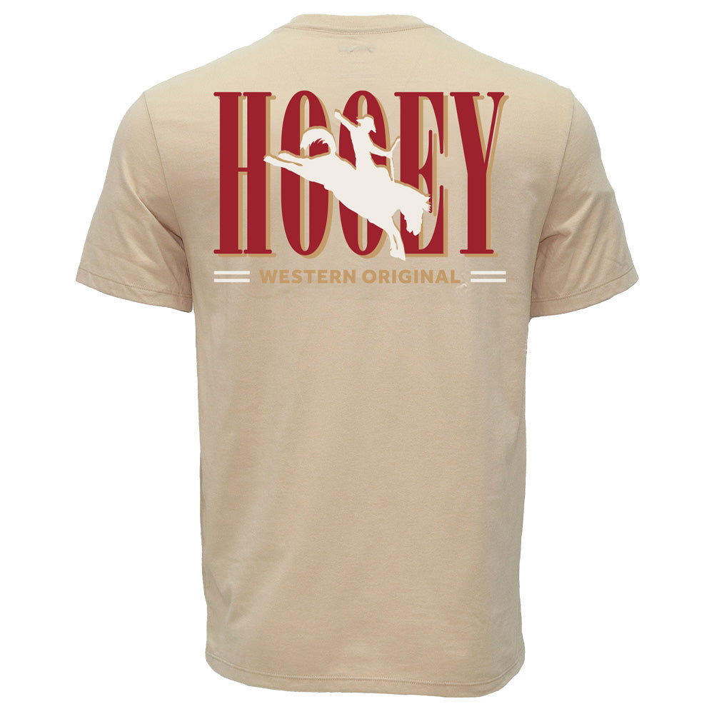YOUTH "Wild Ride" Tan w/Red Hooey Logo T-shirt