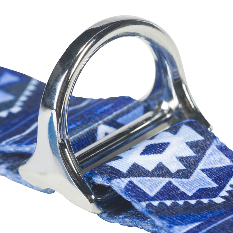 Close up image of the clip ring on the hombre Aztec pet walking harness