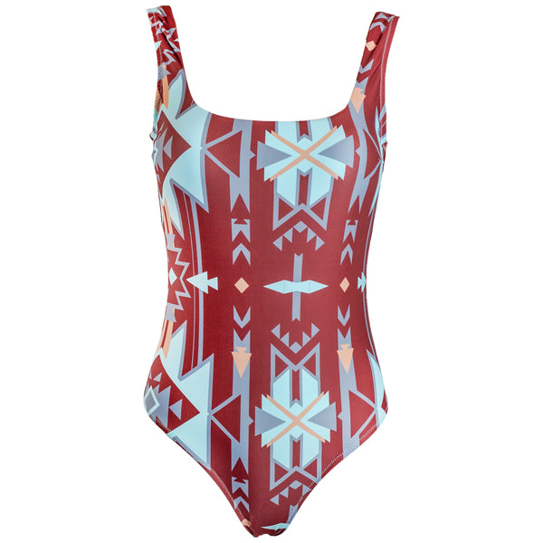 ゆん ERADIE GeometricPrint one piece The Ollie