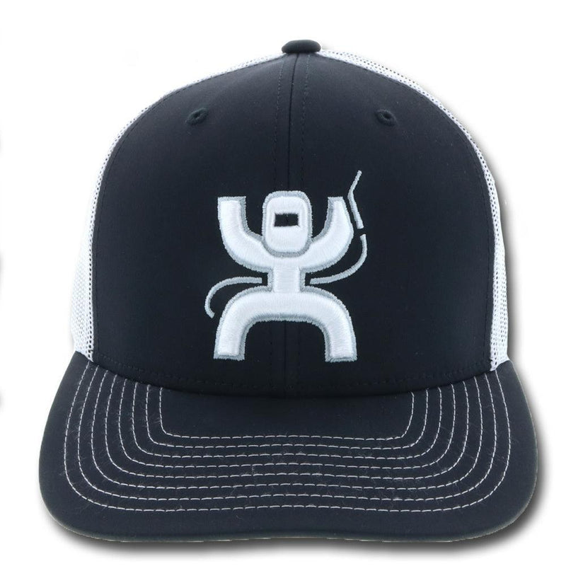 front of the Arc black and white Hooey hat with Arc logo in white