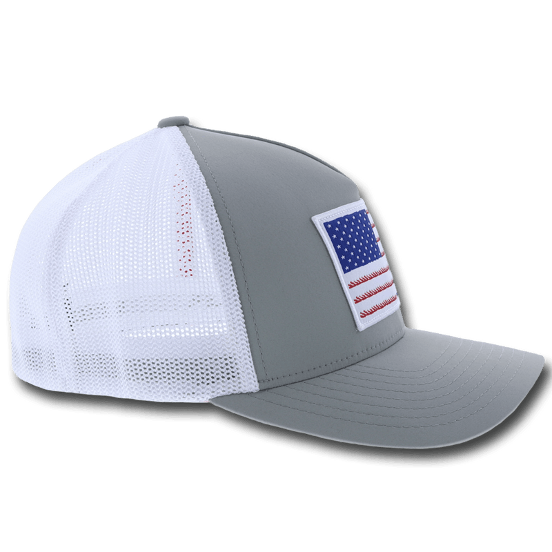 "Liberty Roper" Grey/White Hat