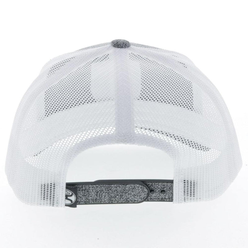 Back of the Light grey and white "Bronx" hat