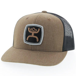 Zenith light brown and black hat with tan and black patch