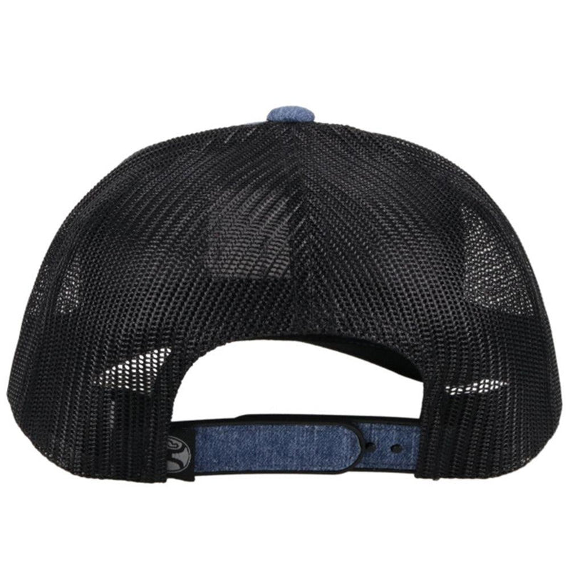 Back of the Blue and black "Bronx" hat