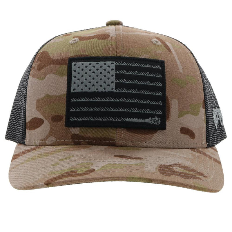"Liberty Roper" Camo/Black Snapback Hat