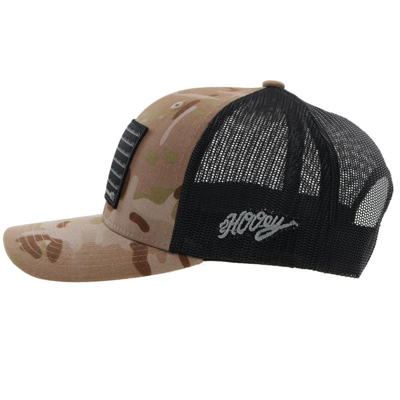 "Liberty Roper" Camo/Black Snapback Hat