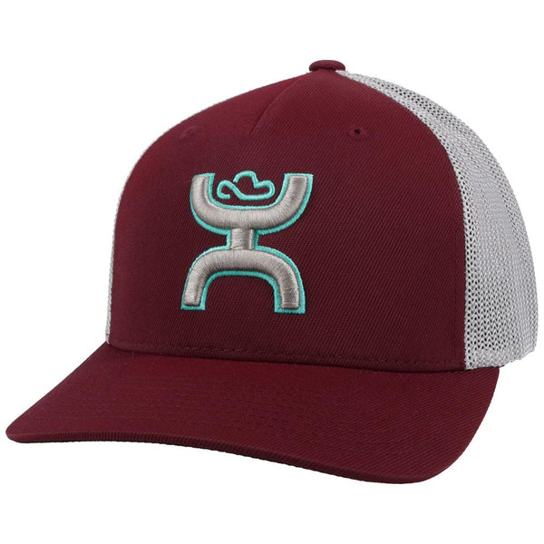"Coach" Maroon/Grey Youth Hat