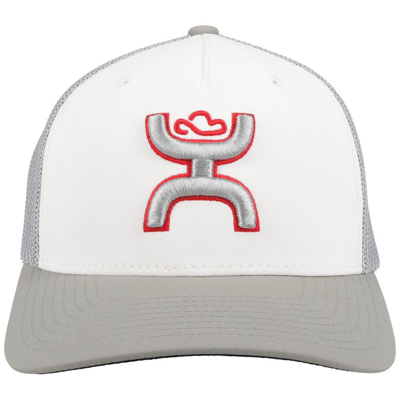 "Coach" White/Grey Hat