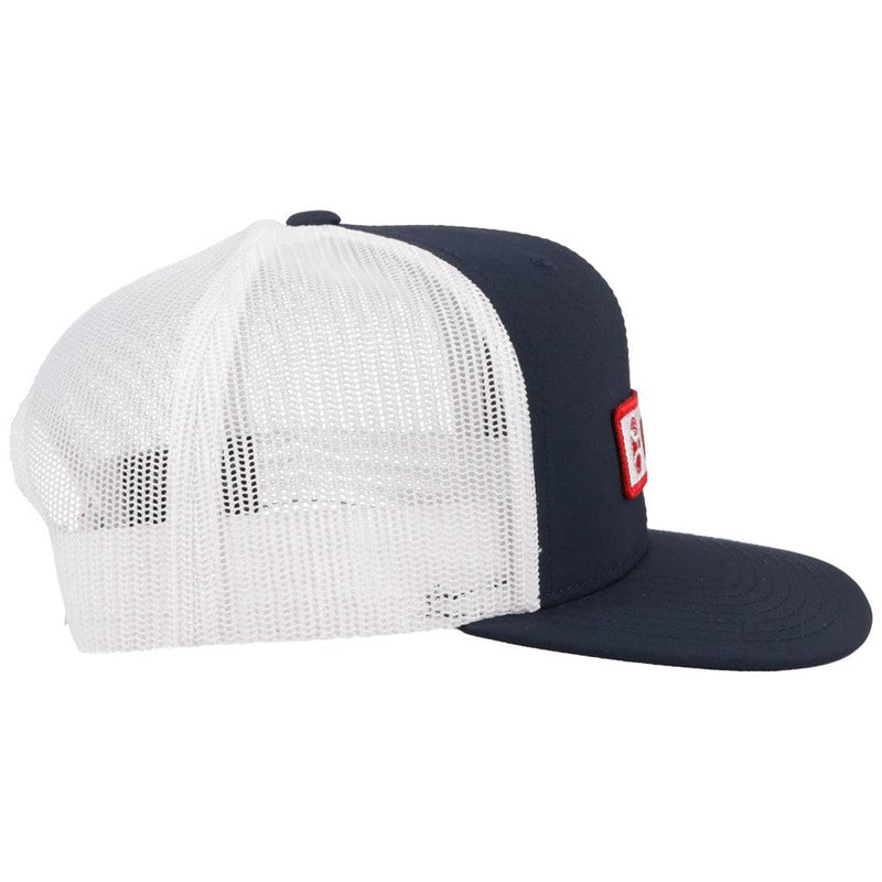 "Lockup" Navy/White Hat