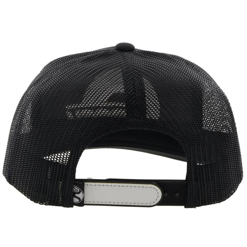 back of the Youth Suds hat in black with white embroidery