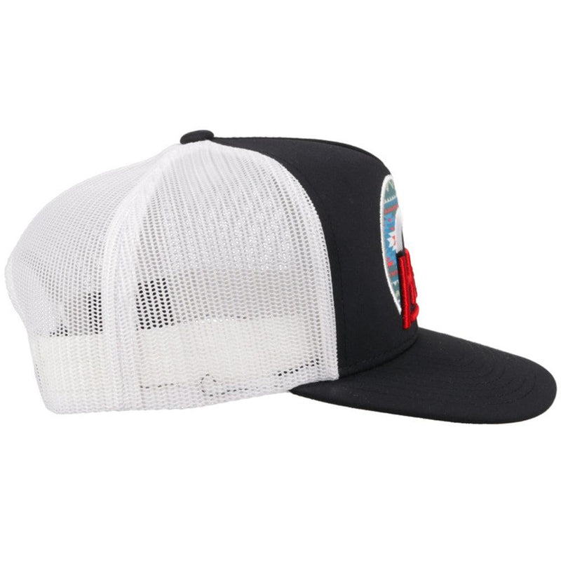 "Suds" Black/White Snapback Hat