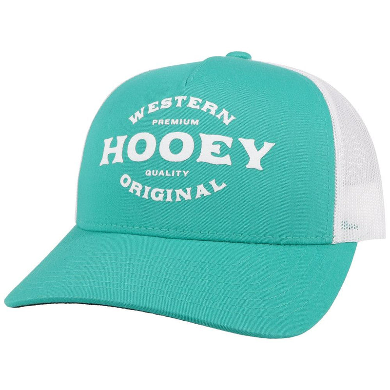 "Saloon" Teal/White Hat