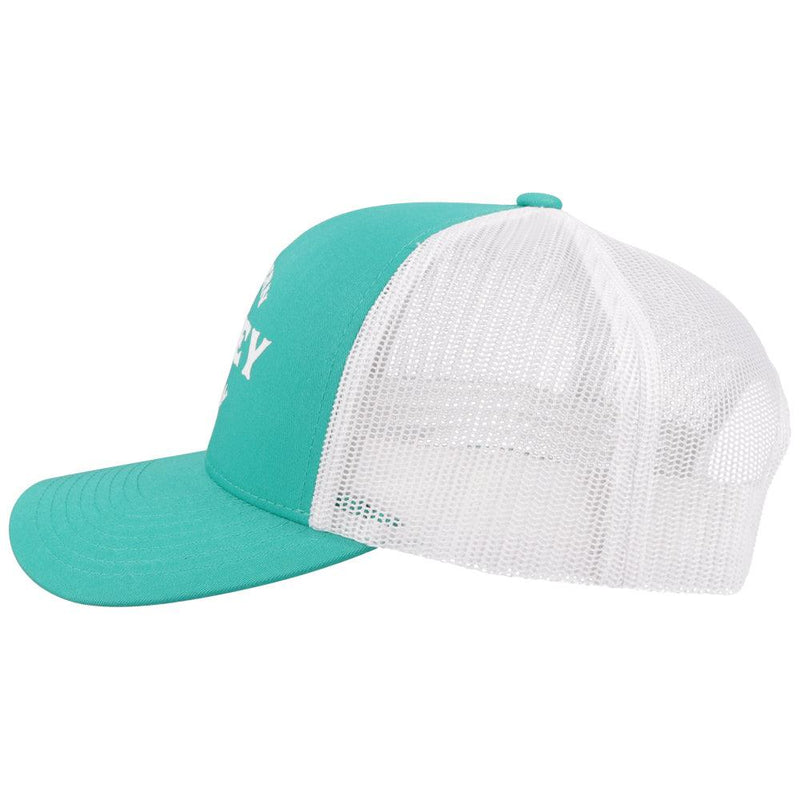 "Saloon" Teal/White Hat