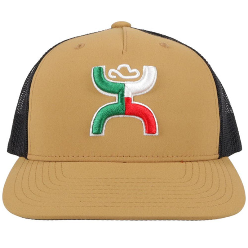 Front of the Tan and black Boquillas hat