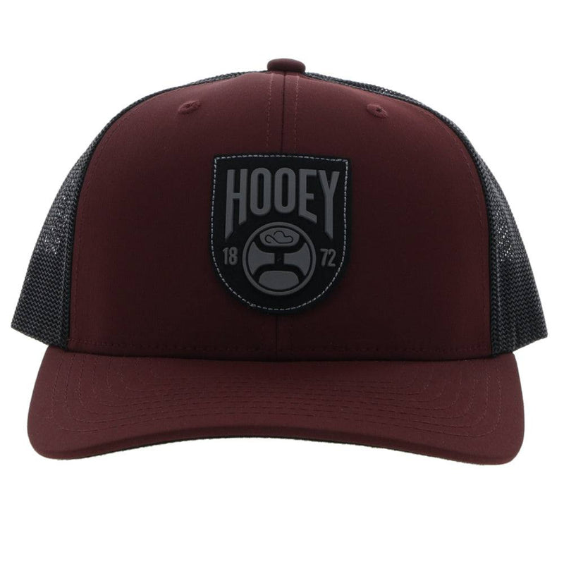Front of the Maroon and black "Bronx" snapback hat