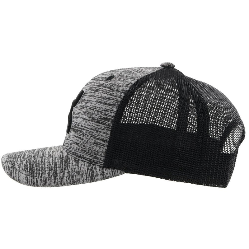 Youth Sterling black and heather grey hat left side view