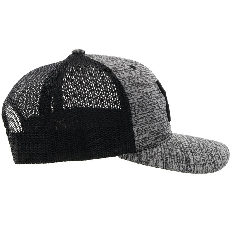 right side view of the Sterling black and heather grey black hat