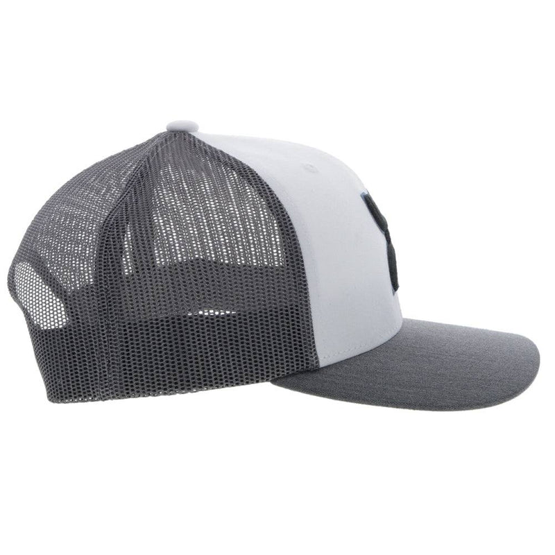 "Sterling" White/Grey Snapback Hat