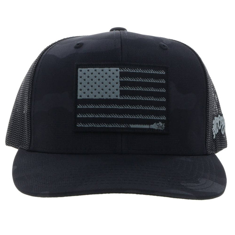 "Liberty Roper" Black Camo Hat