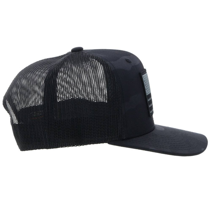 "Liberty Roper" Black Camo Hat