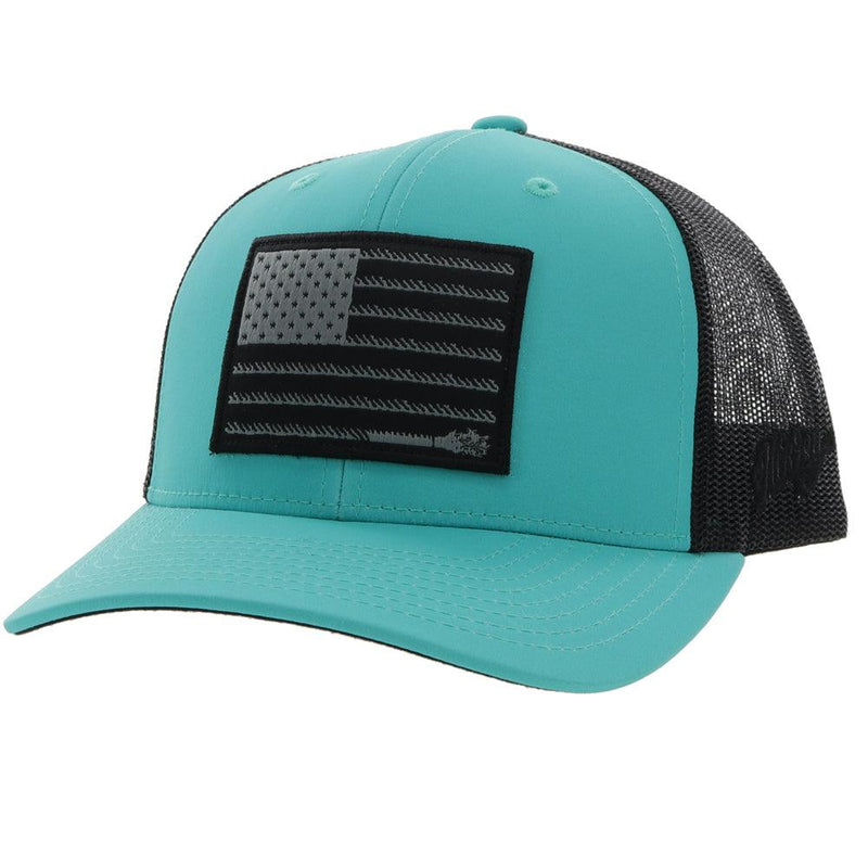 Hooey Turquoise/Black Liberty Roper Youth Hat 2210T-TQBK-Y