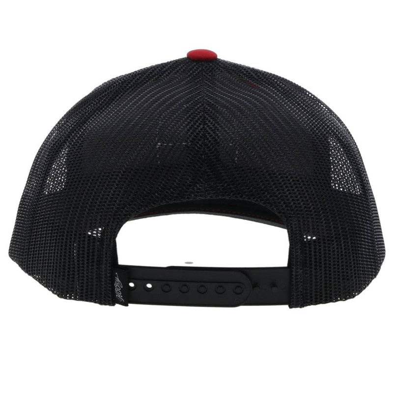 back of the Youth red and black Zenith snapback