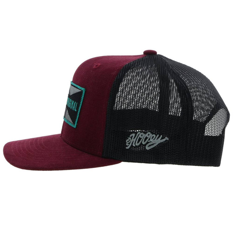 "Holley" Maroon/Black Snapback Hat