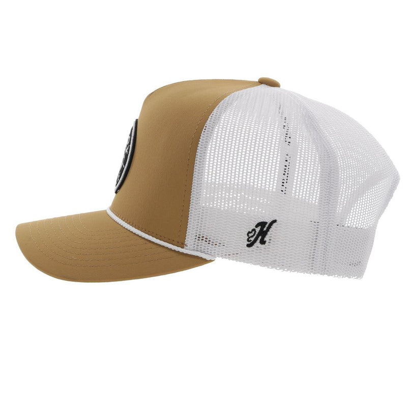 "Cowboy Golf" Tan/White Hat