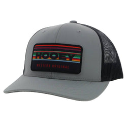 Youth Hat "Horizon" Grey/Black Odessa Fabric