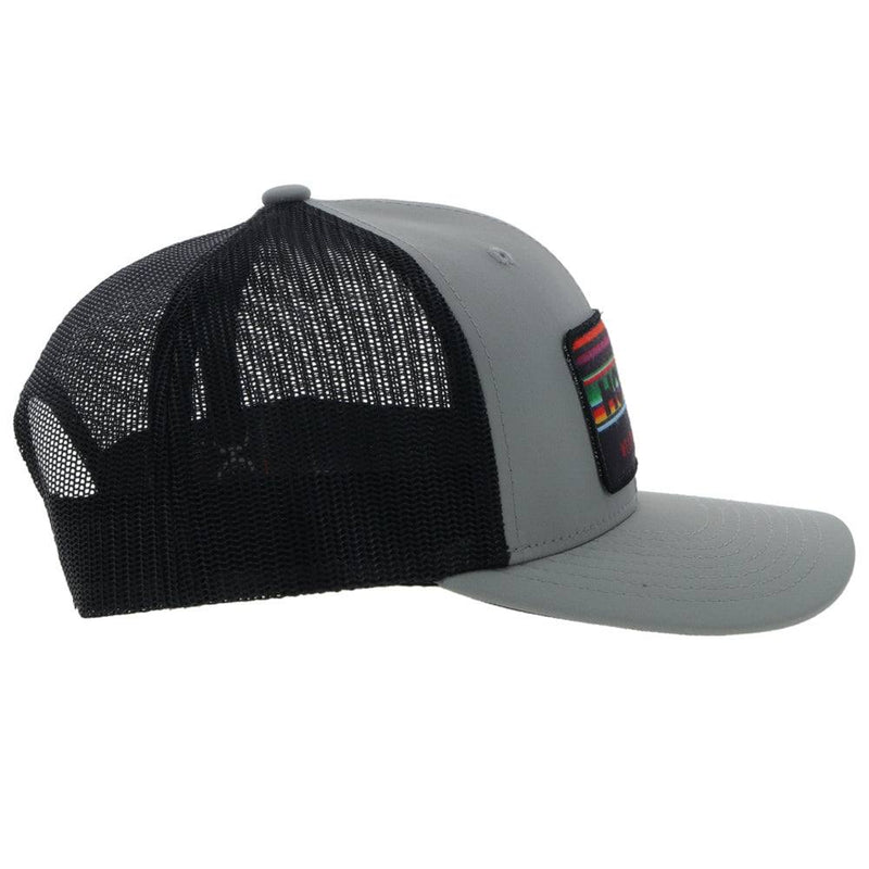 Youth Hat "Horizon" Grey/Black Odessa Fabric