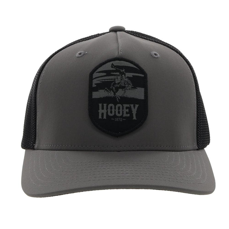 front of the charcoal and black Cheyenne flexfit hat