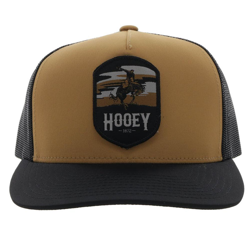 front of the Tan and black Cheyenne snapback hat