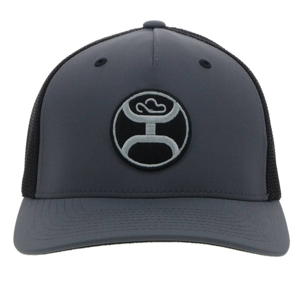 "Primo" Charcoal/Black Snapback Odessa Fabric Hat