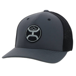"Primo" Charcoal/Black Snapback Odessa Fabric Hat