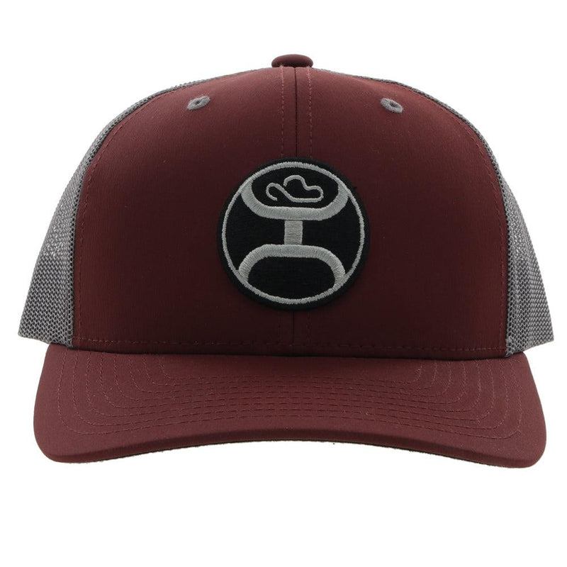 "Primo" Hat, Maroon/Grey