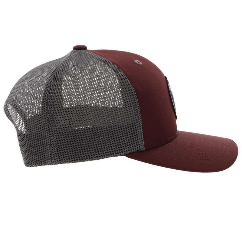 "Primo" Hat, Maroon/Grey