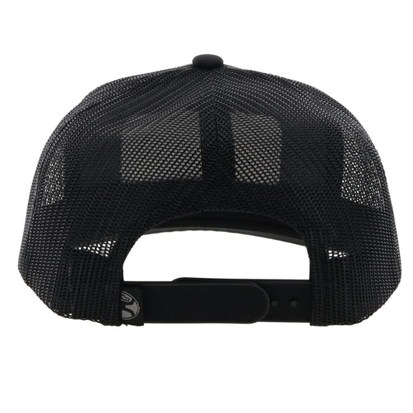back view of the RLAG black hat with grey details