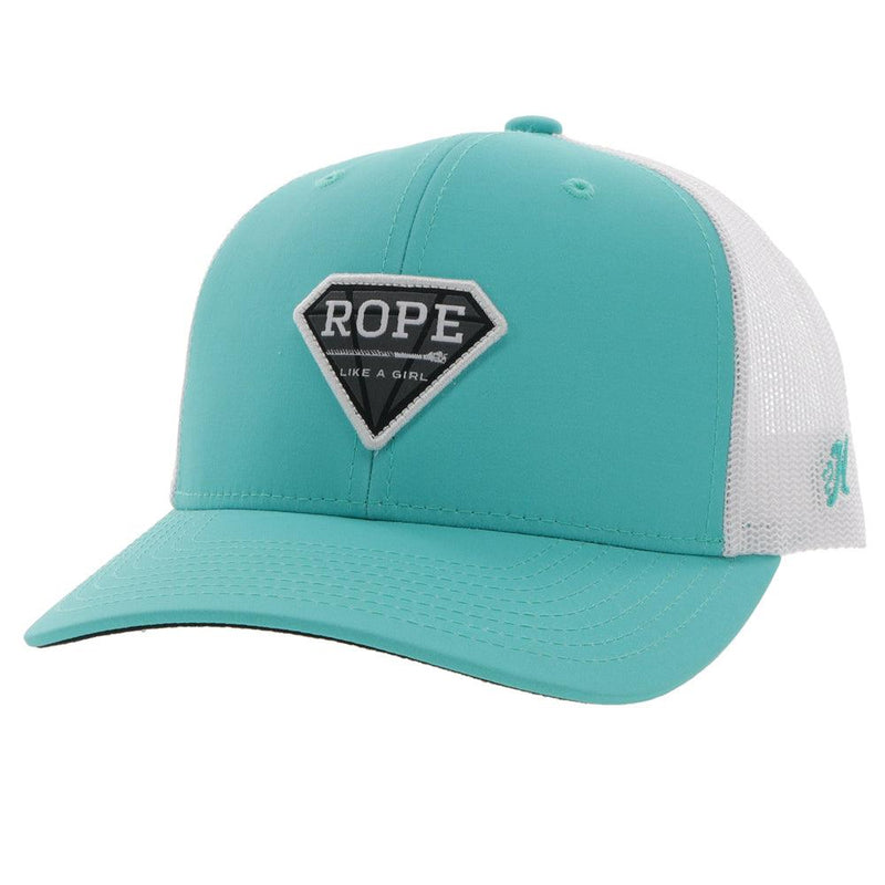 Youth RLAG Turquoise/White Hat