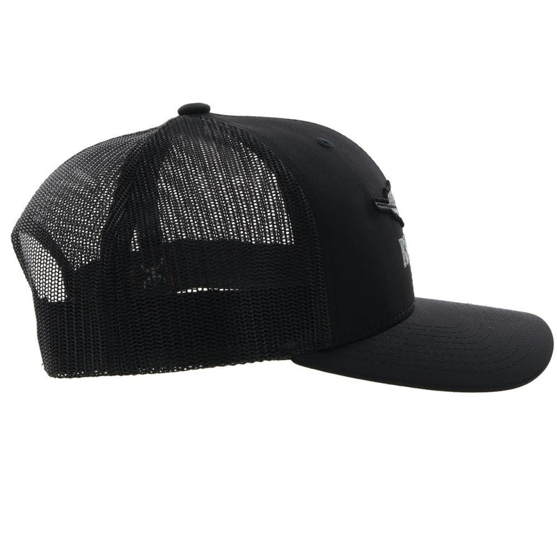 "Resistol" Hat, Black w/feather Logo