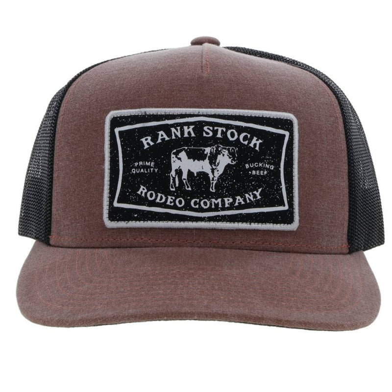 "Rank Stock" Hooey Rust/Black Hat