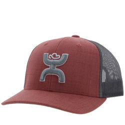 Youth Sterling salmon and grey hat with grey logo