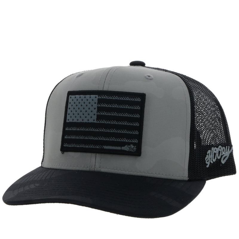 "Liberty Roper" Grey Camo/Black Hat